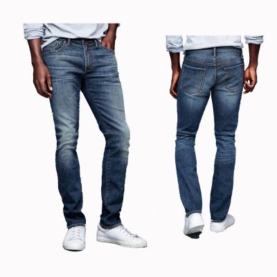 China 2021 Jean Pants Narrow Mens Breathable Tight Jeans New Fashion Classic Design Blue Denim Jeans For Men for sale