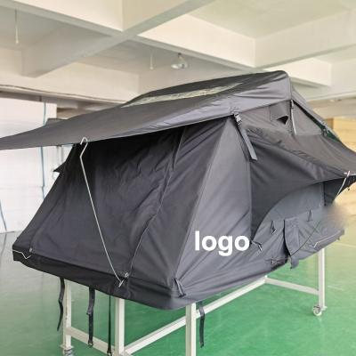 China Camouflage Game/Field Cheer High Quality Black Soft Top Aluminum Panel Rooftop Car 4X4 Camper Tent Honeycomb Top Roof Top Tent for sale