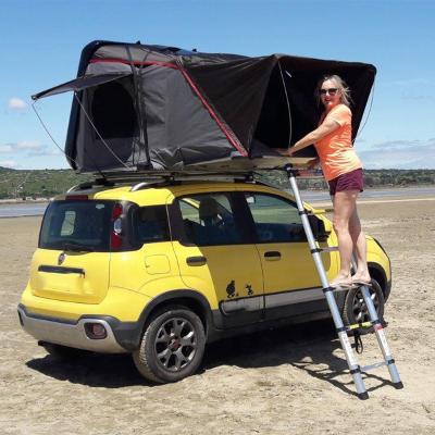 China Camouflage Game / Field ABET Mini Weight 4wd Car Tour 4X4 Ultralight Hard Shell Overland Car Roof Top Traveling Tent for sale