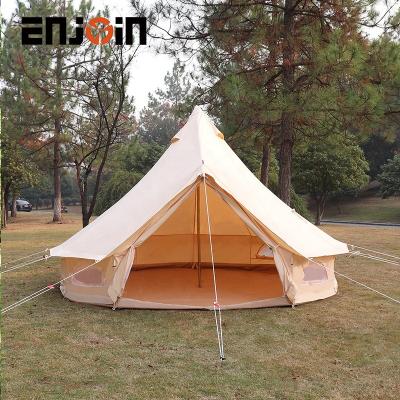 China Camouflage/Field Game BEE Waterproof Cotton Canvas 5m Bell Tent Teepee Yurt Glamping Outdoor Camping Tent for sale