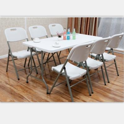 China Folding Camping Furniture ENCOURAGE Outdoor Folding Plastic Rectangular Table And Chairs for sale