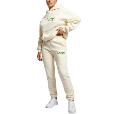 China QUICK DRY Custom Sport Long Sleeve Hoodies and Tracksuit Set Custom Tracksuit Women's Hoodies Set for sale