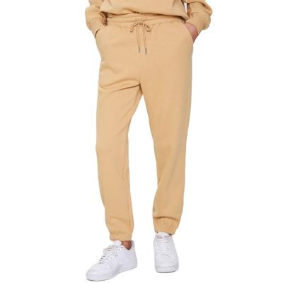 China wholesale Anti-wrinkle technology fleece winter white trotter pants custom streetwear women joggers for sale