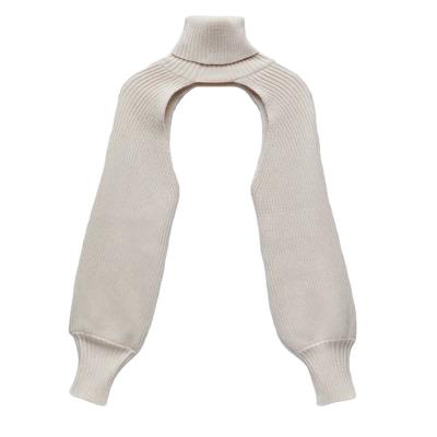 China 2022 Fashion Turtle Neck Long Sleeve Sweater Women Anti-pilling Lantern Collar Autumn Winter New Jumper Solid Knitted Oversleeve for sale