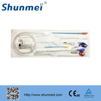 China Injection Catheter / Hemodialysis Instrument Lumen Dialysis Catheter Set Double Puncture for sale