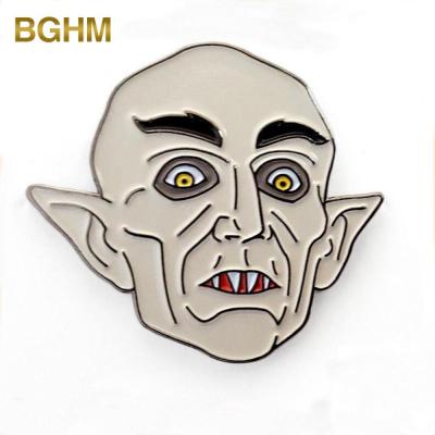 China Europe Factory Selling Custom Soft Metal Enamel Vampire Lapel Pin for sale