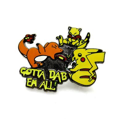 China European Retail Metal Enamel Pikachu Pin Cartoon Hard Lapel Pin for sale