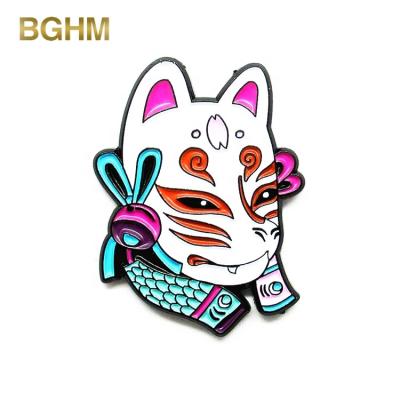 China Custom Europe China Supplier Ghost Face Cartoon Sweet Enamel Metal Lapel Pin for sale