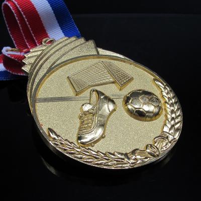 China Custom Cheap Gold Silver Bronze Africa Metal Sports Meet Soccer Medals for sale