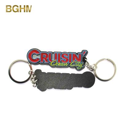 China 2019 Europe Custom Advertising Promotional Metal Enamel Keychain Keychain Custom Key Chain for sale