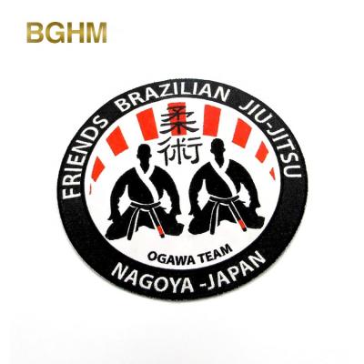 China direct sales 3D factory custom taekwondo stitched border iron backing embroidery patch for sale