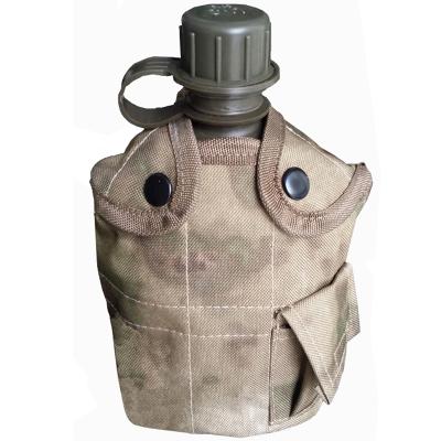 China Light Militia Outdoor Military Trekking Survival Camouflage Portable Military Drinking Water Kettle Aluminum Bowl Water Container for sale