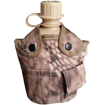 China Portable Model Light Militia Python Desert Survival Tools Outdoor Military Water Kettle Beverage Bowl Aluminum Water Container for sale