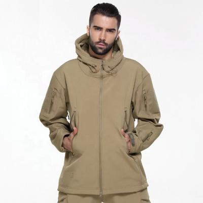 China Winter Anti-UV Outdoor Military Green Windproof Coat Style Military Lattice Jacket For Men Shark Skin Shell Anorak Soft Wholesale for sale