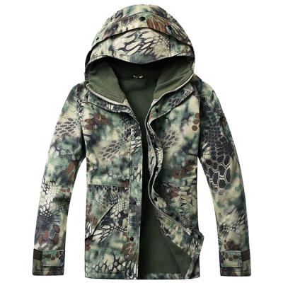 China G8 Anti-UV Mens Anti-UV Anorak Camouflage Pattern Python Jungle USA Winter Fleece Coat Hoodie Military Apparel for sale