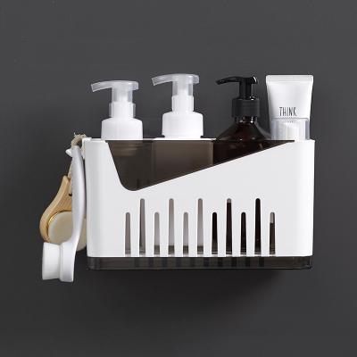 China Wall Mounted Type Wall Mounted Storage Shelf Bathroom Shelves ABS Material Plastic Bathroom Shelf Universal for sale