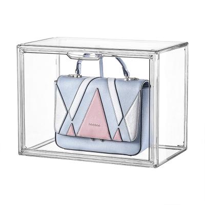 China Sustainable Makeup Organizer Cosmetic Transparent Shoe Large Capacity Box Plastic Stackable Storage Boxes for sale