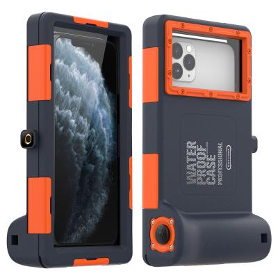 China Waterproof Underwater Phone Shell Swimming Diving Cases Full 360 Degree Sealed Waterproof Phone Case for sale