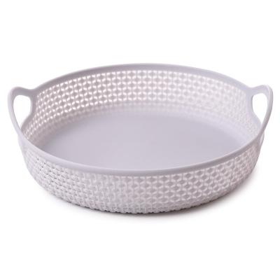 China Sustainable Home Decor Plastic Storage Baskets For Fruit Dish for sale