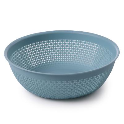 China Sustainable Household Storage Basket Water Filter Plastic Fruit Rice Basket For Kitchen for sale