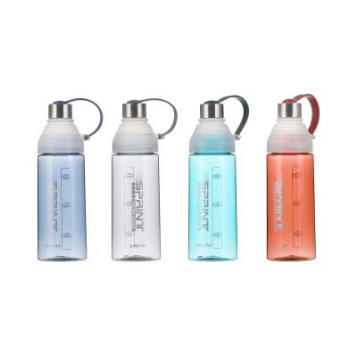 China New 650ml Sustainable Steel Covered Plastic Kettle Water Cup For Water Bottles During Exercise for sale