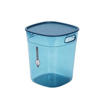 China Household Living Room Kitchen Large Capacity Bedroom Office Transparent Viable Waste Paper Bin for sale