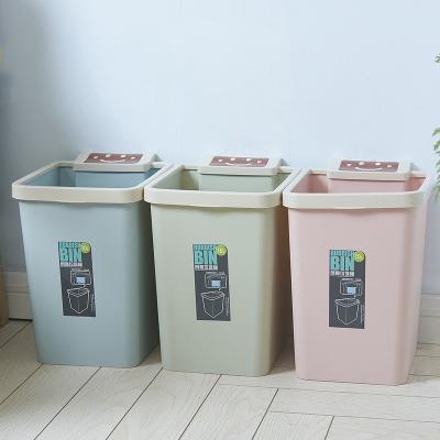 China Eco-friendly Wholesale Plastic Sustainable Waste Bin Garbage Bin Bin Storage Bucket Public Places For House for sale