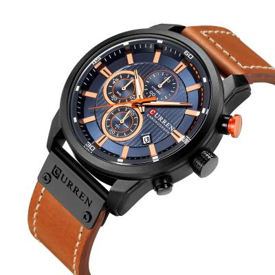 China Luxury Brand Mens Analog-Digital Leather Sports Day/Date Watches Military Army Quartz Watch Man Clock Relogio Masculino for sale