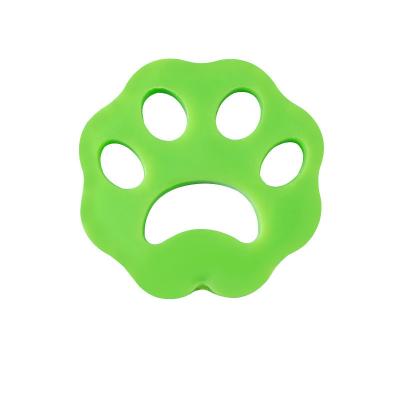 China Cheap Price Stocked Ooopspet Paw Shaped Reusable Silicone and Washable Household Cleaning Pet Hair Remover for Laundry for sale