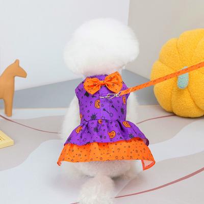 China 2022 New Arrival Ooopspet Breathable Pure Cotton Stocked Colorful And Fashion Fairy Princess Dress Skirt For Pet for sale