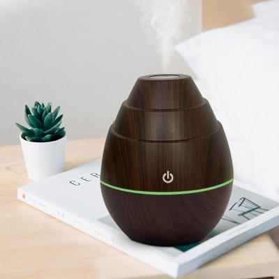 China Hotel 130ml Portable USB Spray Cool Mist LED Light H2o Personal Space Aroma Essential Oil Diffuser Ultrasonic Mini Air humidifier for sale