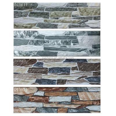 China Rustic Tiles 150x500mm 3D Inkjet Printing Tiels Outside Wall Building Tiles for sale