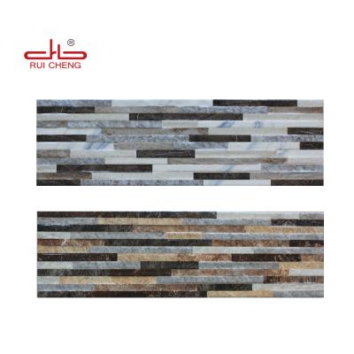 China Building Materials Inkjet 3D 150x500mm Rustic Exterior Wall Cladding Tiles for sale