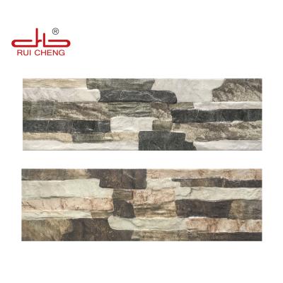 China Durable Exterior Rustic Tiles 150x500mm Stone Wall Tiles For House Decoration for sale