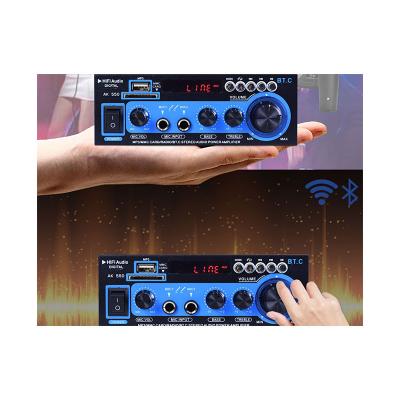 China The new listing durable compact practical BT 12v remote control audio power amplifier for car and home AK550 for sale