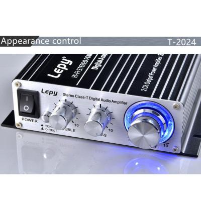 China Made in china address system T-2024 2X20W public digital high fidelity car stereo audio amplifier T-2024 for sale