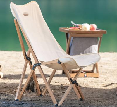 Κίνα Easy Carry Camping Chair Comfortable Outdoor Wooden Folding Chair Beach For Relaxing Fishing Chair προς πώληση