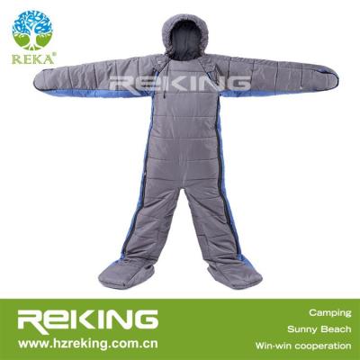 China sleeping bag gray adult human shape (185+35) x75cm en venta