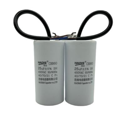 China Home Appliances Professional Manufacture Cbb60 25uf Cheap AC Motor Running Capacitor for sale