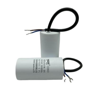 China Various AC Home Appliances Factory Cd60 100uf 450v Starting Capacitor Of Sale Single Phase Motor for sale