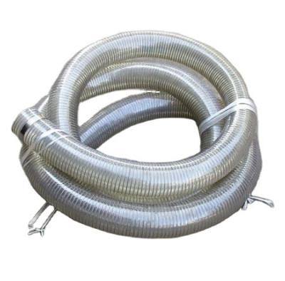 China Machine Accessories Technology Food Grade PVC Steel Wire Suction Hose Spring Compound Anti-Static Flexible Reinforced Hose Top Hose for sale