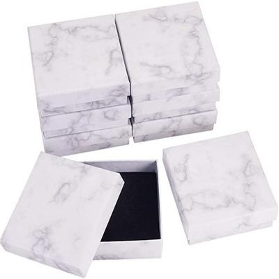 China Handmade Eco-friendly Marble Gift Box Paper Coated Paper Box, Jewelry Paper Packaging Box for sale