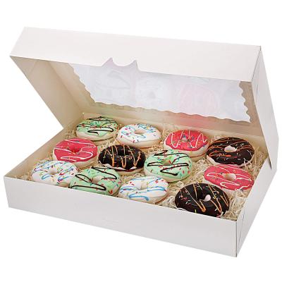 China Recycled Materials Amazon Hot Sale Cardboard Sturdy Clear Cake Box With Window for sale