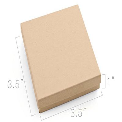 China Handmade Customized Kraft Paper Square Shape Cosmetic Gift Box For Promotion for sale