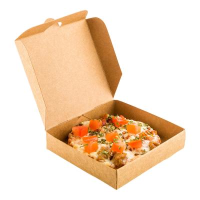 China Recyclable Custom Plain Brown Kraft Corrugated Take Away Pizza Box for sale