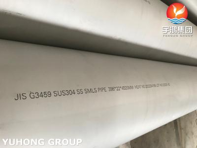 Chine Épaisseur de paroi épaisse de tuyau sans couture d'acier inoxydable de JIS G3457 SUS304 à vendre