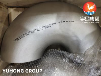 Chine Alliage de nickel soudé bout à bout des garnitures de tuyau B16.9 ASTM B366 Incoloy 800H coude de 180 degrés à vendre