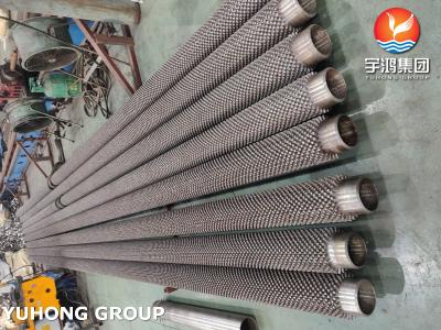 China Alloy Steel Fin Tube Studded Tube Heat Exchanger Tube NDT HT/ ECT for sale