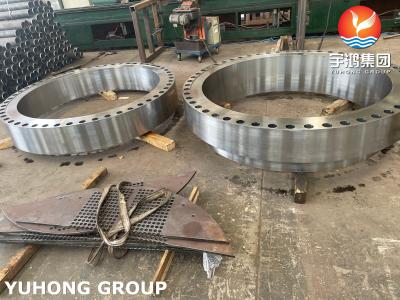 China ASME SA105 Carbon Forged Steel Body Flange On Shell For Heat Exchanger for sale