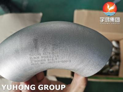 Chine ASTM B363 Ti2 UNS R50400 3.7035 acier allié au titane Gr.2 raccords pour tuyaux de soudure à bout 90 degrés à vendre